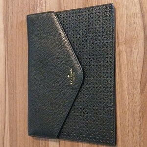 Kate Spade Black Envelope Textured Shoulder Bag